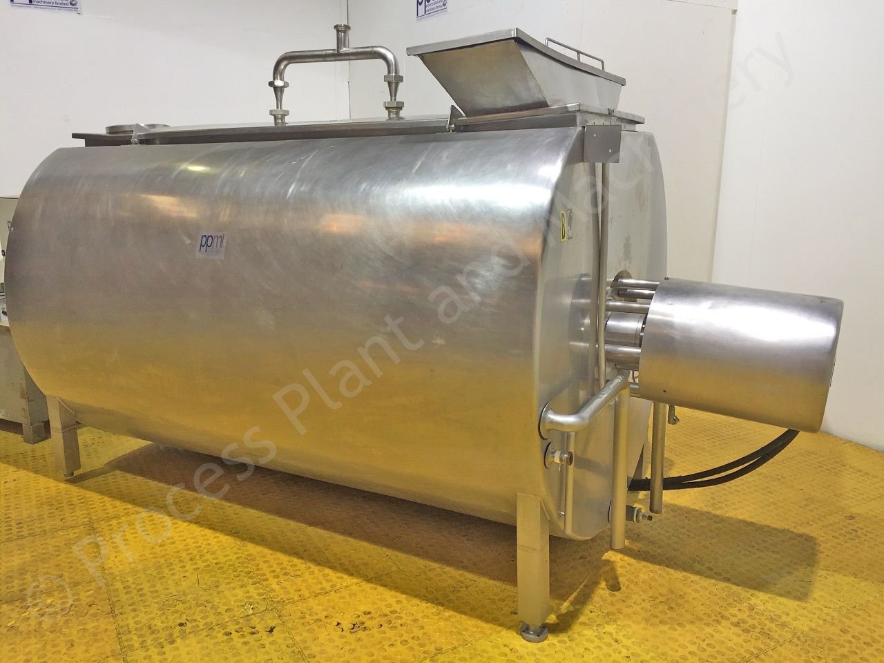 Used 3,000 Ltr Damrow Jacketed Cottage Cheese Creamer Vat Process